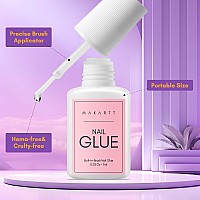 Makartt Nail Glue And Nail Dehydraor Set 7Ml Brush On Nail Glue For Press On Nails And Fake Nails 10Ml Acid Free Nail Prep Deh