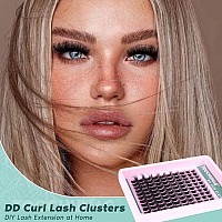 200D Cluster Eyelash Extensions Fluffy Lash Clusters Dd Curl Wispy Individual Lashes Clusters Thick Eyelash Clusters 1218Mm Diy