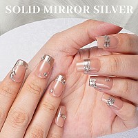 Prettydiva Nail Powder Silvery Chrome Nail Powder Chrome Powder Nail Art Solid Nail Art Powders For Nails