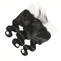 Lace Frontal Closure Body Wave Frontal Hd Transparent Lace Frontals With Bangs Baby Hair 100 Remy Human Hair 150 Density Natur