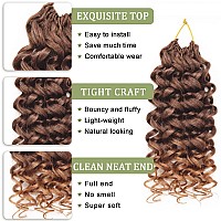 Gogo Curl Crochet Hair 8 Packs Water Wave Crochet Hair 10 Inch Curly Crochet Hair For Women Short Beach Curl Crochet Hair Synthe