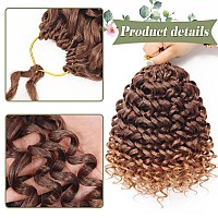 Gogo Curl Crochet Hair 8 Packs Water Wave Crochet Hair 10 Inch Curly Crochet Hair For Women Short Beach Curl Crochet Hair Synthe