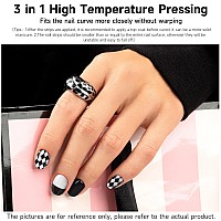 Dukasou Semi Cured Gel Nail Strips 28 Pcs Gel Nail Strips Work With Any Uv Lamp Long Lasting Gel Nail Stickers Full Nail Wraps