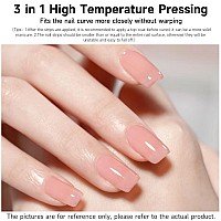 Dukasou Semi Cured Gel Nail Strips 28 Pcs Gel Nail Strips Work With Any Uv Lamp Long Lasting Gel Nail Stickers Full Nail Wraps