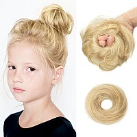 Isheeny 100 Human Hair Bun Messy Bun Hair Piece Real Human Hair Extensions Natural Curly Hair Bun Hairpieces For Kids Daily Us