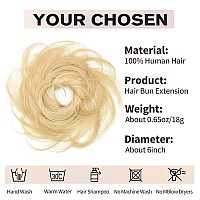 Isheeny 100 Human Hair Bun Messy Bun Hair Piece Real Human Hair Extensions Natural Curly Hair Bun Hairpieces For Kids Daily Us