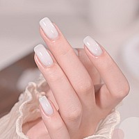 Gaoy Gel Nail Polish Kit 3 Colors 16Ml Jelly Pink Nude Milky White Sheer Soak Off Uv Gel Polish Set Milky Jelly