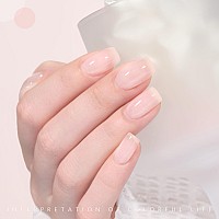 Gaoy Gel Nail Polish Kit 3 Colors 16Ml Jelly Pink Nude Milky White Sheer Soak Off Uv Gel Polish Set Milky Jelly