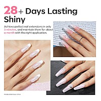 Modelones Poly Nail Gel Hemafree 60Ml Aurora Frost Glitter Poly Extension Gel Nail Enhancement Nail Thickening Glossy Builder