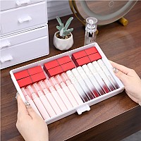 Cq Acrylic White Makeup Organizer Box With Drawers Easy Storage For Lipstick Brushes Eyeshadow Nail Polish Multifunction Acryl