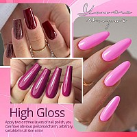 Ur Sugar Pink Red Gel Nail Polish Set 10 Colors Hot Pink Light Nude Pink Glitter Magenta Burgundy Red Dark Red Glitter Gel Poli