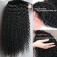 Besurina 30 Inch Kinky Curly Lace Front Wig Human Hair 13X4 Wear And Go Glueless Wigs Human Hair Pre Plucked With Baby Hair Hd D