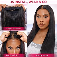 Tenacoo 9X6 Wear And Go Glueless Wig Pre Plucked Bleached Knots Lace Front Wig Pre Cut Hd Lace Closure Wigs Natural Hairline Str