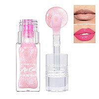 Zarics Cosmetics Color Changing Lip Oil Magic Big Brush Color Changing Lip Oillong Lasting Nourishing Lip Glow Oil With Big Br