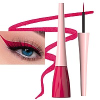 Evpct 1Pcs Carmine Red Liquid Eyeliner Makeup Waterproof Red Eye Liners For Women Eyes Wing Eyeliner Stamps Shapes Colored Eyel