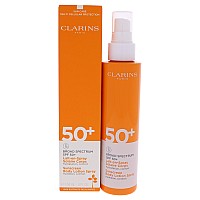 Clarins SPF 50+ Body Sunscreen Lotion Spray, 5 Fl Oz