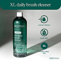 Ecotools Xl Daily Brush Cleaner Liquid Makeup Brush Cleanser Quick Drying Fragrance Free Extra Large Size For Easy Replacem