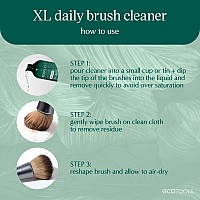 Ecotools Xl Daily Brush Cleaner Liquid Makeup Brush Cleanser Quick Drying Fragrance Free Extra Large Size For Easy Replacem