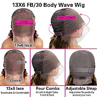 13X6 Lace Front Wigs Human Hair 1B30 250 Density Body Wave Blonde Wig Human Hair Highlight Ombre Lace Front Wig Human Hair Glue