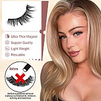 Wiwoseo Magnetic Eyelashes Natural Look Magnetic Lashes No Glue Or Eyeliner Needed Magnetic Eyelashes Without Eyeliner Magnetic