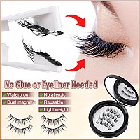 Wiwoseo Magnetic Eyelashes Natural Look Magnetic Lashes No Glue Or Eyeliner Needed Magnetic Eyelashes Without Eyeliner Magnetic