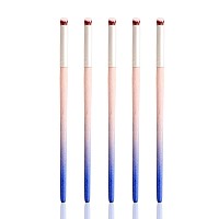 Jerclity 5Pcs Ombre Nail Brush Nail Gradient Brush Set With Colorful Gradient Pen Holder Nail Drawing Brush Gel Design Builder P