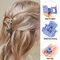 Ahoney 10Pcs Small Hair Claw Clips For Women Girls 1 Mini Matte Tiny Clips For Thin Thick Medium Hair Cute Jaw Barrettes Str