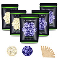 Auperwel Wax Beads For Hair Removal 11 Lb 176 Oz Hard Wax Beads For Sensitive Skin Brazilian Face Bikini Legs Eyebrow