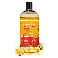 Pure Castile Soap Sweet Orange No Palm Oil Gmofree Gentle Liquid Soap For Sensitive Skin Baby Wash All Natural Vegan