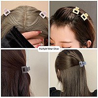 Ahoney Hairclawclips 10Pcs For Women Girls 1 Mini Matte Tiny Hair Clips For Thin Thick Medium Hair Strong Hold Hair Barrettes