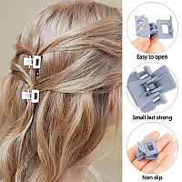 Ahoney Hairclawclips 10Pcs For Women Girls 1 Mini Matte Tiny Hair Clips For Thin Thick Medium Hair Strong Hold Hair Barrettes