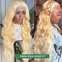 Sweetie 24 Inch 613 13X4 Lace Front Wig Human Hair 200 Density 12A Blonde Wig Human Hair Body Wave Lace Front Wigs Human Hair F