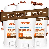 Carpe Underarm Antiperspirant And Deodorant Clinical Strength With Sandalwood Scent Combat Excessive Sweating Stay Fresh And D