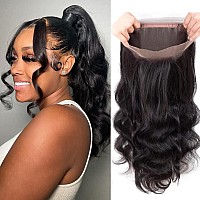 360 Frontal Closure Only Body Wave Lace Frontal With Bangs Baby Hair 100 Virgin Remy Human Hair Lace Frontal 360 Hd Lace Fronta