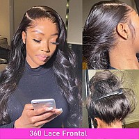 360 Frontal Closure Only Body Wave Lace Frontal With Bangs Baby Hair 100 Virgin Remy Human Hair Lace Frontal 360 Hd Lace Fronta