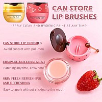 2 Pcs Bee Lip Balm Honey Pot Honeywatermelon Lip Mask Overnight Moisturizing Prevention Dry And Cracked Lip Scrubs Exfoliator L