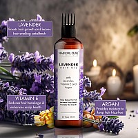 Majestic Pure 100 Pure Lavender Oil For Hair Growth 67 Fl Oz Infused With Vitamin E Hair Strenghtening Treatment Nourish