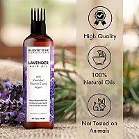 Majestic Pure 100 Pure Lavender Oil For Hair Growth 67 Fl Oz Infused With Vitamin E Hair Strenghtening Treatment Nourish