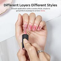 Modelones Gel Nail Polish 15 Ml Jelly Gel Nail Polish Sheer Pink Gel Polish Translucent Nude Pink Gel Polish Milky Clear Ice Pi