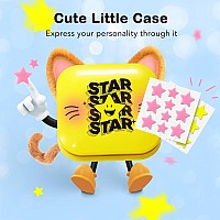 Litbear Cute Case With Pimple Patches For Face Little Compact With Pink Yellow Star Hydrocolloid Acne Patch Blemish Patches