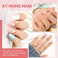 Una Gella Short Square Nail Tips 312Pcs Square Fake Nails Prefile Soft Gel X Nails Tips For Full Cover Acrylic Nails False Nail