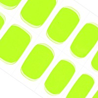 Danni Toni Semi Cured Gel Nail Strips Neon Green Glow In The Dark Gel Nail Stickers Summer Gel Nail Wraps 28 Stickers