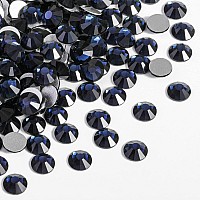 Beadsland 576Pcs Flat Back Crystal Rhinestones Round Gems For Nail Art And Craft Glue Fix Montana Ss30 6365Mm