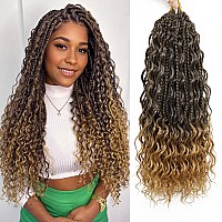 Liyate Goddess Bohemian Crochet Box Braids 14 Inch 7 Packs Boho Crochet Hair For Women Pre Looped Gypsy Braids Synthetic Braid