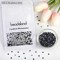 Beadsland 2880Pcs Flat Back Crystal Rhinestones Round Gems For Nail Art And Craft Glue Fix Montana Ss20 4648Mm