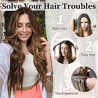 Kookastyle Invisible Wire Hair Extensions With Transparent Headband Adjustable Size 4 Secure Clips Long Wavy Secret Wire Hairpie