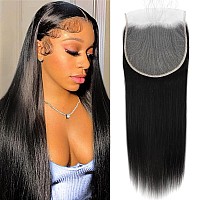 Jessica Hair 7X6 Skinblend German Lace Closure Straight Hair Closure Invisible Lace 12A Brazilian Virgin Remy Human Hair Frontal