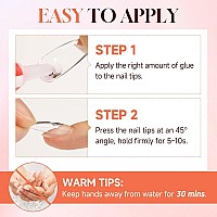 Una Gella Nail Glue For Press Ons 5Ml 3Pcs Glue On Nails Press On Nail Glue Super Strong Adhesive 15Ml05Oz Super Bond Nail Gl