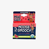 Mad Gabs Moose Smooch Watermelon Ice Lip Balm 3Pk Moisturizing And Certified Organic Made With Organic Olive Oil And Beeswa