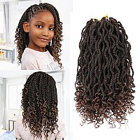 Fayasu Senegalese Twist Crochet Hair 12 Inch 8 Packs Crochet Hair For Black Women Short Kids Crochet Hair Kinky Twist Crochet Br